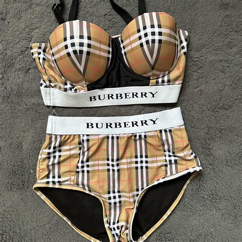 burberry bikini depop|farfetch burberry bikini.